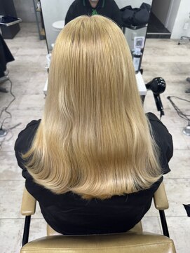 アジールヘア 所沢プロペ通り店(agir hair) ホワイトベージュブロンドカラーケアブリーチ