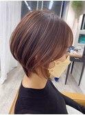 【Hanon 大宮】丸みショート/ベビーピンク/ピンクベージュ