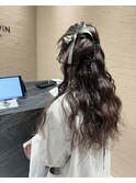 お呼ばれヘア