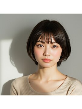 コトナ 越谷店 越谷で人気のナチュラルブラウン×ココアブラウン×ショートボブ