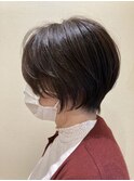 40代50代メリハリショートボブ