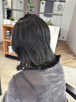 フリック 堺東店(FLICK)&nbsp;ダークグレー/くびれボブ/イルミナカラー/堺東