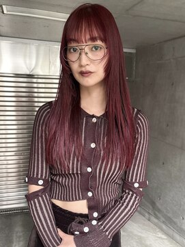 シキ オルガン 大宮(siki ORGAN) フェイスレイヤー×ブリーチなしレッド【近藤】