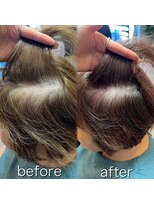 ラヴィズム 長岡店(LUVISM)&nbsp;白髪ぼかし/縮毛矯正/ハイライト/ショート/顔周り/30代40代