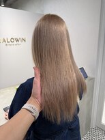 エン 栄店(enne)&nbsp;ミルクティーブラウン/大人ガーリー/ミディアムレイヤーカット