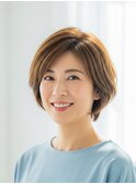 上品なショートボブ