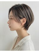 春色ふんわりハイライト白髪染め×美髪ボブ◎30代40代透明感