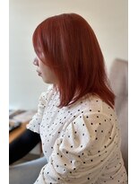 桃の木 ヘアー(桃の木 hair)&nbsp;ダブルカラー×ピンクオレンジ