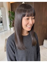 零秒女髪 千里丘店&nbsp;上品な大人女性向けの艶髪ストレートロング髪質改善美髪艶感