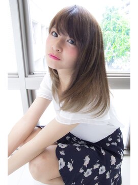 アリエ(Allie) 【Allie】シナモンベージュ×ローレイヤースタイル