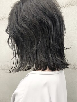 フォンズ(FONS) 切りっぱなしレイヤーロブ_ダークブルージュ_20代30代40代◎