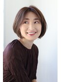 艶のある、上品カジュアルなボブ