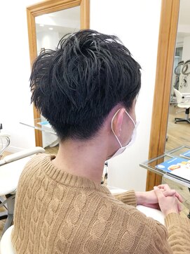 ヘッズ 本八幡店(HEADS) かき上げヘア　ニュアンスマッシュ　サイドパート　韓国マッシュ