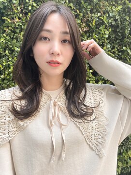 ソワリー 栄(THOiRY) THOiRY【女性らしい柔らかヘア】似合わせ小顔艶髪ゆる巻きロング