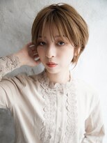 カライング(ing)&nbsp;大人可愛い20代30代40代黒髪前下がりショートボブ丸みショート◎