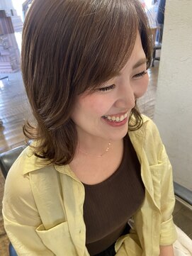 イマージュ ドゥ エデッサ image de edessa ナチュラル外ハネレイヤー