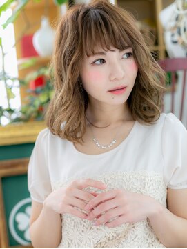 カバーヘア イヴ 戸頭店(COVER HAIR EVE) ★大人ガーリー3Dハイライトくせ毛風こなれヘア20代30代40代★9