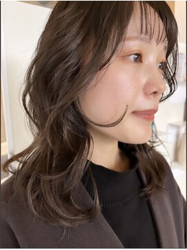 ローウェ 表参道(Louwe) 顔まわりレイヤー chocolate brown