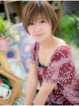 カバーヘア ブリス 川口(COVER HAIR bliss) 前下がり斜めバング小顔アースカラーボブc5川口20代30代40代!