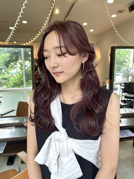ヘアーサロンシャルム(hair salon charme) カシスレッド/ブリーチカラー