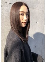 フリーラ 横浜(freera)&nbsp;黒髪/グレーベージュ/レイヤーロング/前髪パーマ[横浜駅]