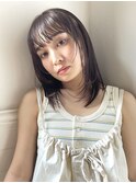 【December】就活カラー×ブリーチなし透明感グレージュカラー◎