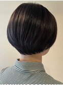 上品丸みショートボブ