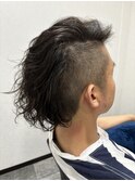 Second × かきあげメンズパーマ