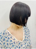 切りっぱなしボブ