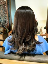 ヘアリゾート粋 ティガ 池袋店(tiga)&nbsp;艶髪カラー/ダークブラウン/カール