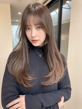 オズ 安積店(OZ) ダブルカラー外ハネボブインナーカラーハイライトケアブリーチ