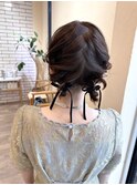 大人可愛いアップスタイル☆編込みアレンジ
