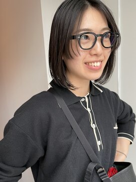 フェンヘアーアイス 中目黒(Fen.hair ici) 20代30代小顔切りっぱなしボブ顔まわりカット