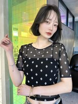 ロンド ジュルード 名古屋(Lond jeloud)&nbsp;ショート タッセルボブ 縮毛矯正 髪質改善 韓国 切りっぱなし 4