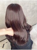 ショコラブラウン/こなれミディ/小顔/イメチェン/透明感カラー