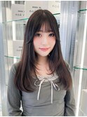 髪質改善カラー韓国風レイヤースタイル20代30代