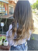 グラデーションアッシュベージュ