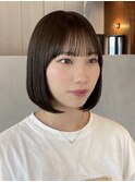 韓国ボブまとまるボブ髪質改善顔周りカット縮毛矯正表参道原宿