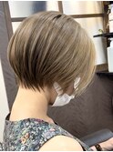 小顔くびれショート/ブリーチ透明感カラー/Lumi2横浜
