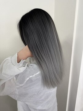 ウル(ulu) バレイヤージュ　ケアブリーチ　ベージュ　グレージュ　ブラウン