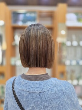 プランタンアヴェダ(printemps AVEDA) シアーブラウン×ナチュラルボブ