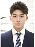 定番！爽やか◎20代30代ビジネスツーブロック七三