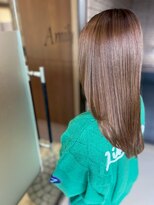 アミリー 成田東町店(Amily) パールベージュの艶ロングストレート(髪質改善)