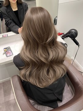 ブリーチなしオリーブベージュ韓国