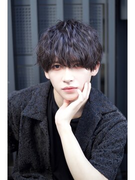 ヴェイン 渋谷(vain) 渋谷美容室アップバングくせ毛風カットパーマk