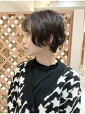 ショートパーマくびれショート大人ショート前髪あり