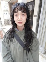 エヴリンアンドペイジ(Evelyn&paige) ロングパーマ/ニュアンスケアパーマ/暗髪【神戸元町/水原】