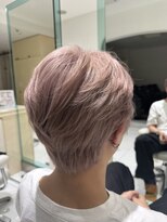 アブニール 我孫子(AVENIR)&nbsp;メンズ刈り上げないショート×ピンクベージュ