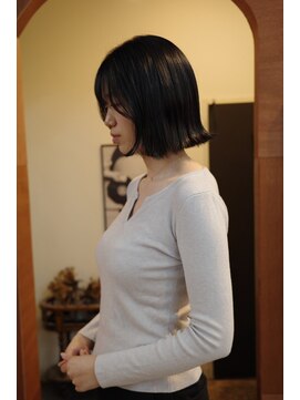チャプター 問屋町(chapter) 髪質改善トリートメント外はねボブ切りっぱなしボブ韓国ヘア岡山