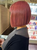 キャパジャストヘアー(CAPA just hair) チェリーピンク前下がりボブ